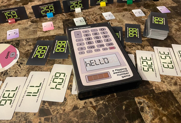 hELLO: Flip your number cards to get yours in the place in line you want