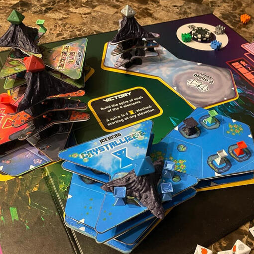 Aetherspire: 3D Tower Building and Defense. Available for late pledge!