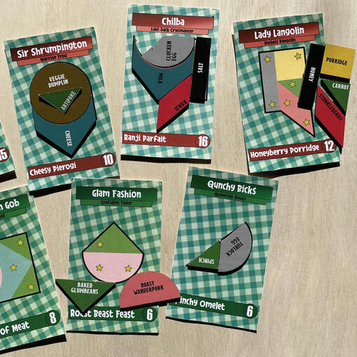Dumplins & Flagons: Put together recipes made of 2D shapes
