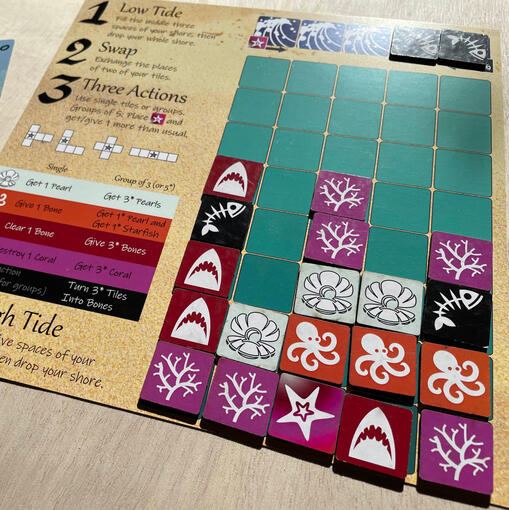 Tidal Tiles: An interactive match-3 game on the seashore