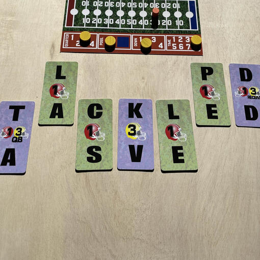Go Long: Football-themed word game - move down the field with big words
